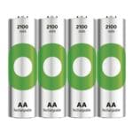 GP Batteries Pak met 4 oplaadbare batterijen ReCyko+ Mignon / AA / 2100 mAh