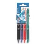 Etui van 4 rollerbalpennen FriXion Clicker 0.7 Set2Go