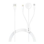 Must-Have: 3in1 multifunctionele kabel voor iPhones (Lightning) Apple Watch (Wireless) en met USB-C