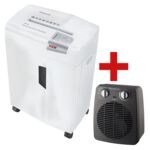 Papiervernietiger shredstar X15 4 x 37 mm snijdt snippers tot 15 bladen incl. luchtverwarmer Compact Power
