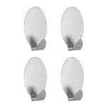 Pak met 4 roestvrijstalen zelfklevende haken Lilliput