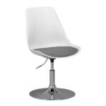 Bezoekerstoel �Korsika� kunststof wit/grijs