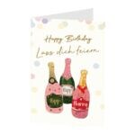 Verjaardagskaart »Happy Birthday Lass dich feiern«