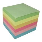 Blocnote 90 x 90 mm gekleurd 700 bladen