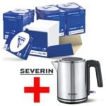 4x Maxi-box multifunctioneel printpapier A4 Clairefontaine 2800 - 10000 bladen (totaal), 80g/m incl. Waterkoker WK3489