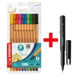 STABILO fineliner-set point 88® Kreativ 0,4mm incl. Fineliner dr!ver 0,4 mm (F) zwart
