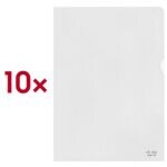 L-hoesjes A4 transparant polypropyleen 10 stuks