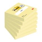 5+1 Post-it Notes blok herkleefbare notes  Notes 654 7,6 x 7,6 cm, 600 bladen (totaal), geel