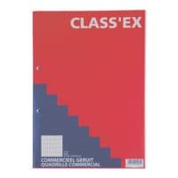 CLASS'EX schrijfblok schoolblok A4 geruit, 100 bladen