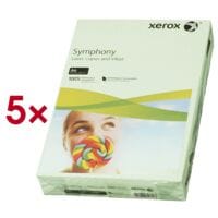 5x Gekleurd papier A4 Xerox Symphony - 2500 bladen (totaal)
