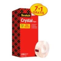 Scotch Plakband Crystal Clear Tape 600, transparant, 8 stuk(s)