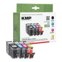 KMP Inktpatronenset vervangt   Canon PGI-5BK/CLI-8C/M/Y