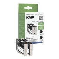 KMP Pak met 2 inktpatronen vervangt Epson T1291 zwart