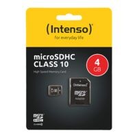 Intenso Micro SDHC-geheugenkaart Intenso Class10 4GB