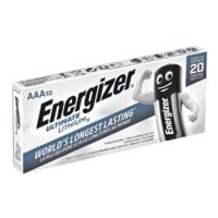Energizer Pak met 10 batterijen Ultimate Lithium Micro / AAA / FR3