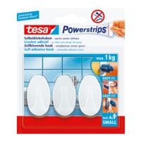 tesa Powerstrips Haken small ovaal tot 1 kg 57533