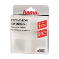 Hama CD/DVD/Blu-ray-beschermhoesjes -  50 stuks (transparant)