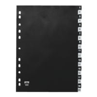 OTTO Office tabbladen, A4, 1-20 20-delig, zwart-wit, kunststof