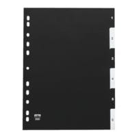 OTTO Office tabbladen, A4, 1-6 6-delig, zwart-wit, kunststof