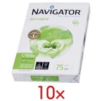 10x Multifunctioneel printpapier A4 Navigator Eco-Logical - 5000 bladen (totaal)