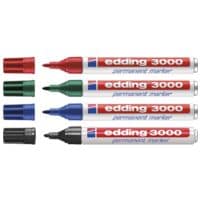 edding Permanent-Marker 3000 - ronde punt, Lijndikte 1,5  - 3,0 mm