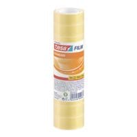tesa Plakband Budget, transparant/stevig plakkend, 10 stuk(s), 15 mm / 10 m