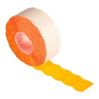 Pak met 1200 etiketten voor prijstang (oranje - permanent - staand)