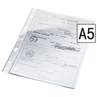 LEITZ folderhoesje Super Premium 4735 A5 glashelder, bovenaan open - 100 stuk(s)