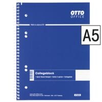 OTTO Office collegeblok standaard A5 gelinieerd, 80 bladen