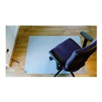 bureaustoelmat voor harde vloeren en tapijtvloeren, natuurrubber, rechthoek 120 x 130 cm, RS Office Products Yoga Flat ESD incl. aardingsmodule