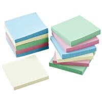 12x OTTO Office Re blok herkleefbare notes  Recycling Notes 7,5 x 7,5 cm, 1200 bladen (totaal), gesorteerd in kleuren