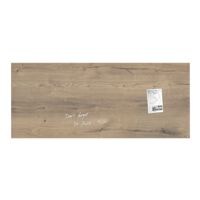 Sigel Glas-magneetbord Artverum Natural Wood, 130 x 55 cm