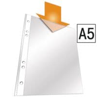 Durable folderhoesje A5 generfd, bovenaan open - 25 stuk(s)