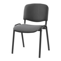 Nowy Styl Set van 4 stapelstoelen ISO 4L zwart onderstel