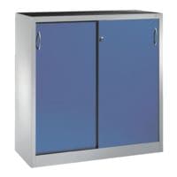 CP stalen kast stalen kast met schuifdeuren afsluitbaar, 120 x 120 cm