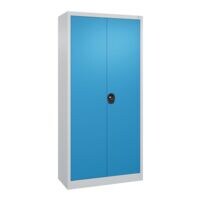 Stalen kast met vleugeldeuren 94 x 195 cm, 4 gegalvaniseerde lplanken