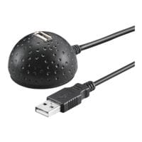goobay USB 2.0 Hi-Speed verlengkabel met statief 1,5 m