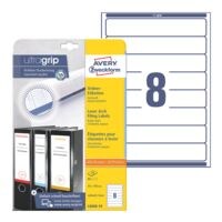 Avery Zweckform L6060-10 ordnerrugetiketten 34 x 192 mm - 80 stuks permanent klevend