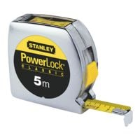 STANLEY Rolbandmaat Powerlock 5 m met zichtvenster