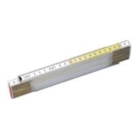STANLEY Opvouwbare meetlat 2 m wit-geel