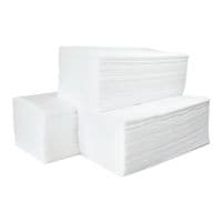 Papieren handdoekjes WIPEX 2-laags, hoogwit, 23 cm x 25 cm van celstof met Z-vouw - 3000 bladen (totaal)