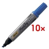 10x BIC Permanent-Marker Marking 2300 - schuine punt, Lijndikte 3,7  - 5,5 mm