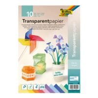 folia Transparant papier 115 g/m 10 kleuren A4 10 bladen