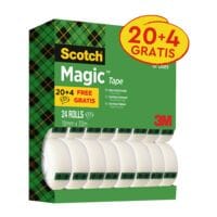 Scotch Plakband Magic Tape, transparant, 24 stuk(s)