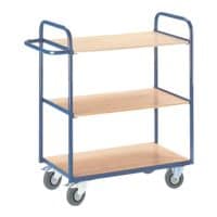ROLLCART Etagewagen zonder wanden 80x50 cm houten laadvlak