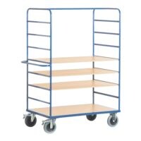 ROLLCART Hoge klasseerwagen 120x80  houten laadvlak