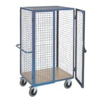 ROLLCART Rooster kastwagen met cilinderslot 98x70 cm houten laadvlak