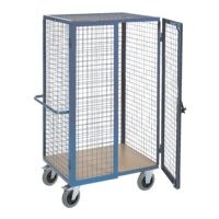 ROLLCART Rooster kastwagen met cilinderslot 121x80 cm houten laadvlak
