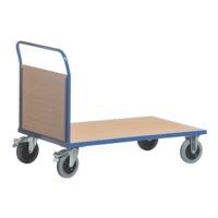 ROLLCART Duwbeugelwagen 100x70 cm houten laadvlak
