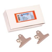 GOWI Office Brievenklemmen 100 mm, vernikkeld, 10 stuks